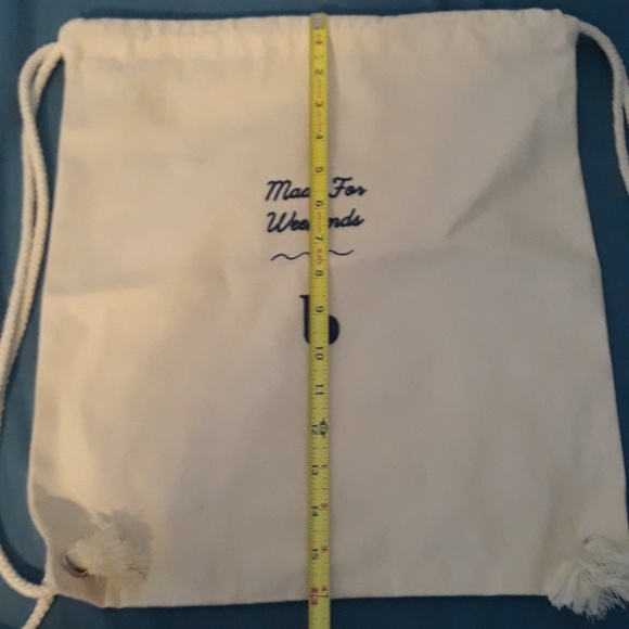 Brooklinen Canvas Drawstring Backpack - Picture 3 of 7